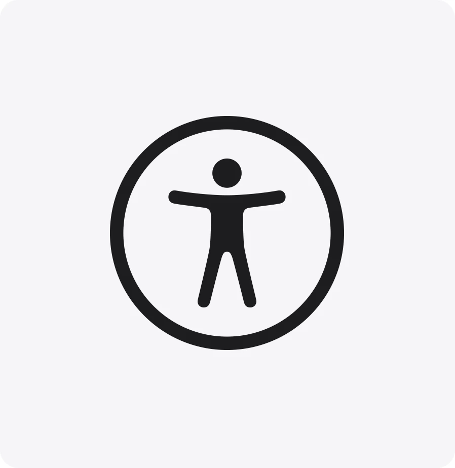 The accessibility symbol.